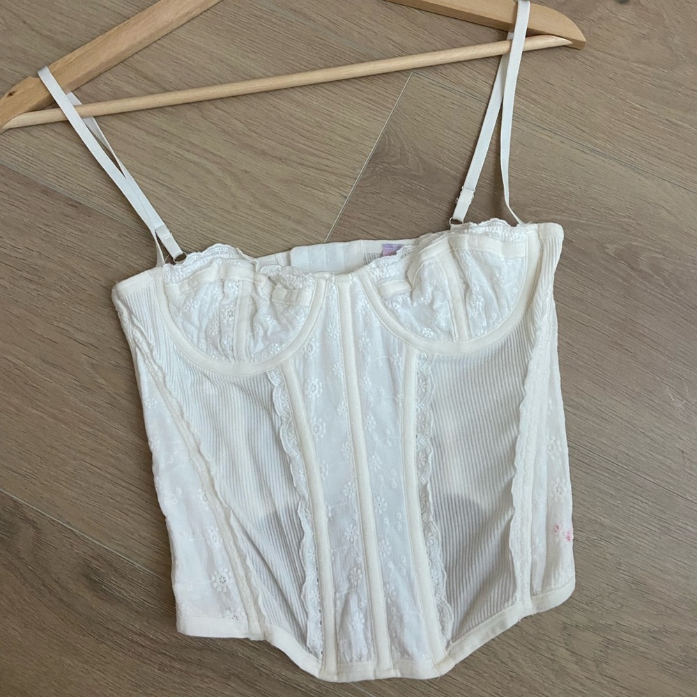 Urban White Corset Top